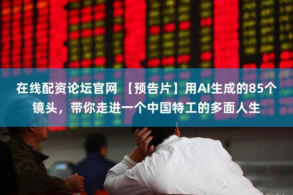 在线配资论坛官网 【预告片】用AI生成的85个镜头，带你走进一个中国特工的多面人生